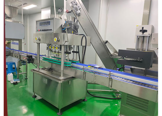 380V 4 Heads 50ml daily chemical industry servo control system Hand Sanitizer Filling Machine