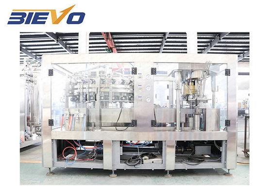 200-1500ml Soda Can Filling Machine 0.75KW Sealing For Aluminum Can