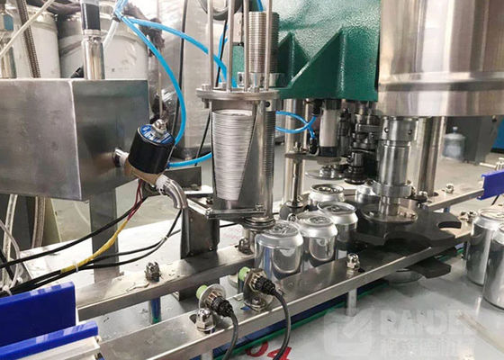 Automatic 12 Heads 6000cph Tin Can Aluminum Beverage Soda Can Filling And Sealing Machine