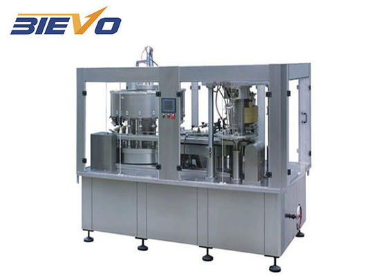 Carbonated Drinks 3 In 1 220V Cans Filling Machine