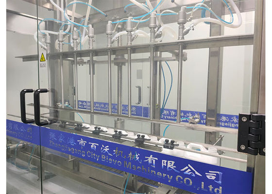 380V 4 Heads 50ml daily chemical industry servo control system Hand Sanitizer Filling Machine