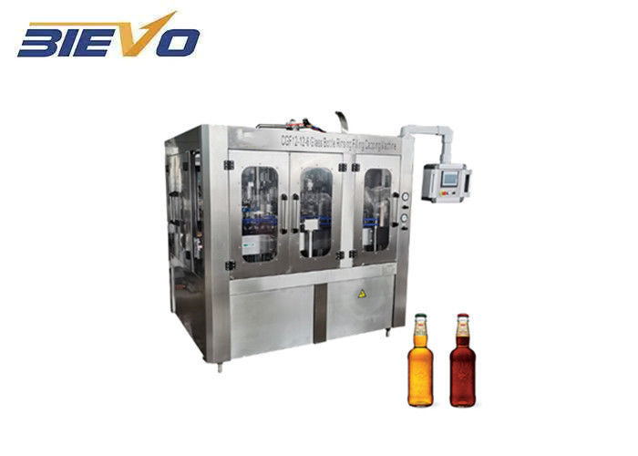 Crown Cap Glass Bottle Carbonated Drink Filling Machine BGF12-6